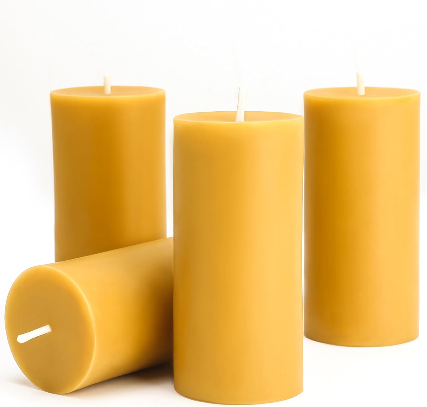 Beeswax Wrap Reusable - เทียนขี้ผึ้งทรงเสา 1/3/5 ชิ้น เทียนขี้ผึ้งไร้ควัน เทียนขี้ผึ้งเผาไหม้นาน สำหรับตกแต่งบ้าน