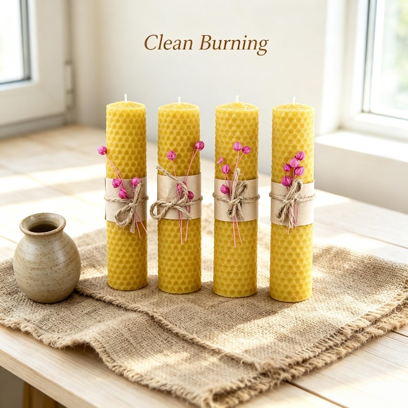 เทียนไขขี้ผึ้งม้วนทำมือ 4 ชิ้น - Beeswax Wrap Reusable บทวิจารณ์และราคา