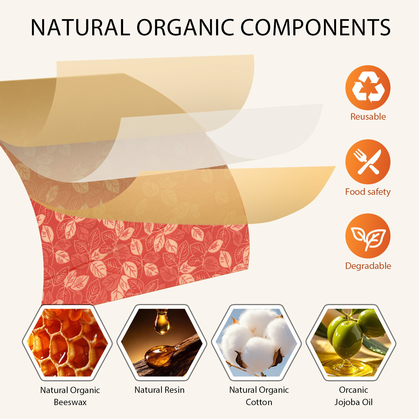 ชุดห่ออาหารด้วยผ้าขี้ผึ้ง 11 ช - Beeswax Wrap Reusable บทวิจารณ์และราคา