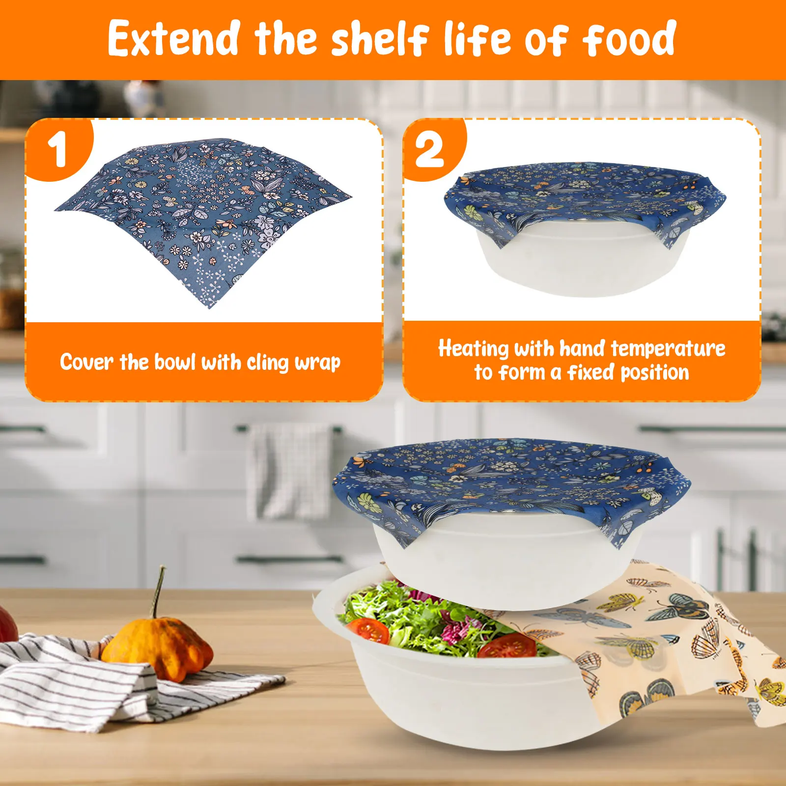 ชุดผ้าห่ออาหารจากขี้ผึ้ง 11 ชิ - Beeswax Wrap Reusable บทวิจารณ์และราคา
